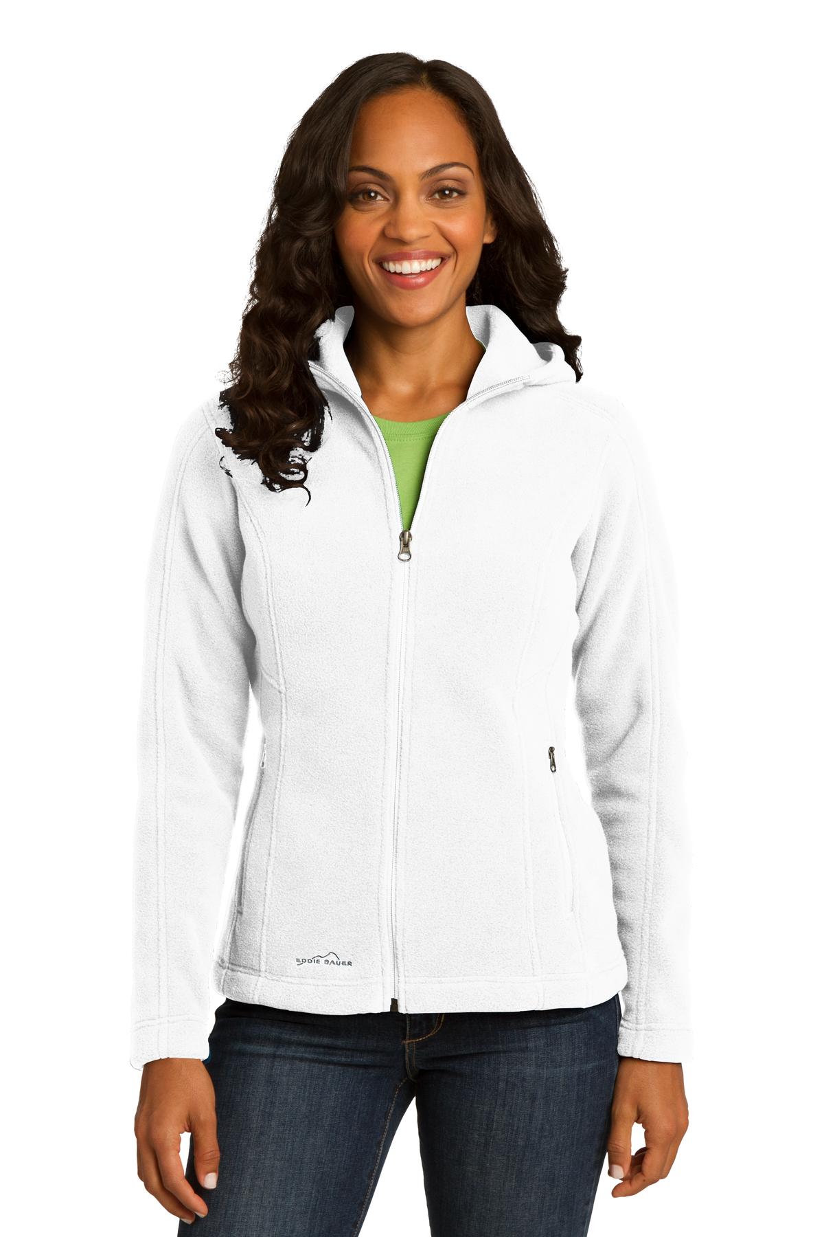 Eddie Bauer Ladies Hooded Full-Zip Fleece Jacket. EB206 Eddie Bauer
