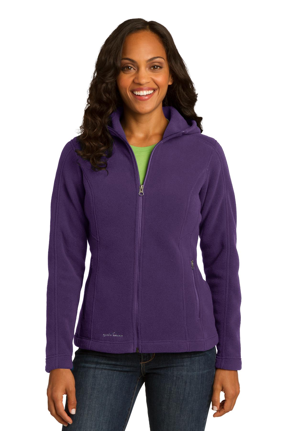 Eddie Bauer Ladies Hooded Full-Zip Fleece Jacket. EB206 Eddie Bauer