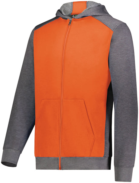 Augusta Youth Three-Season Fleece Full Zip Hoodie Augusta