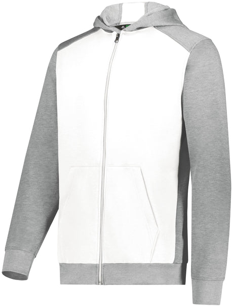 Augusta Youth Three-Season Fleece Full Zip Hoodie Augusta