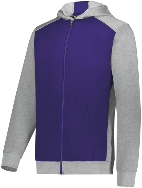 Augusta Youth Three-Season Fleece Full Zip Hoodie Augusta