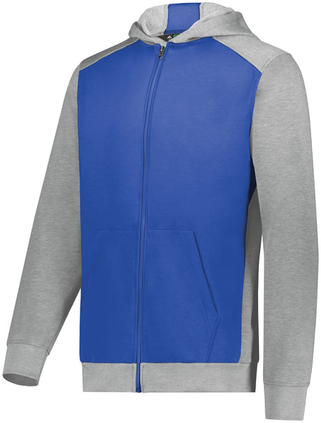 Augusta Youth Three-Season Fleece Full Zip Hoodie Augusta