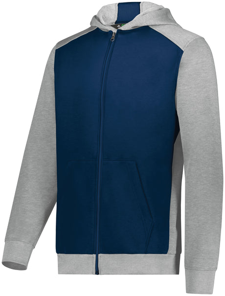 Augusta Youth Three-Season Fleece Full Zip Hoodie Augusta