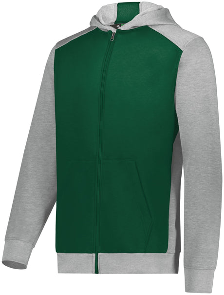 Augusta Youth Three-Season Fleece Full Zip Hoodie Augusta