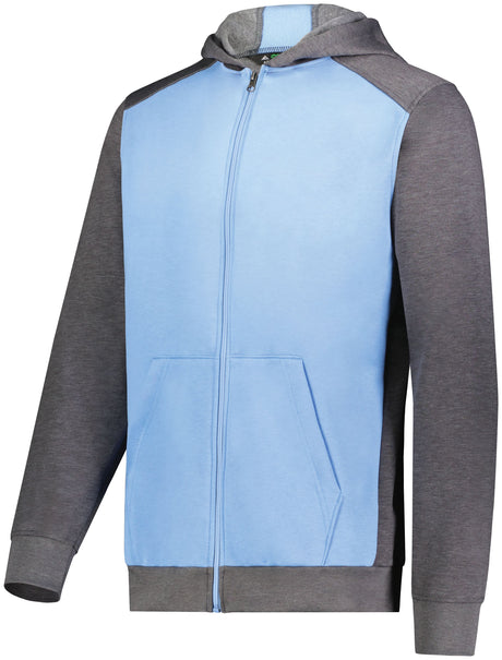 Augusta Youth Three-Season Fleece Full Zip Hoodie Augusta
