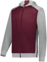 Augusta Youth Three-Season Fleece Full Zip Hoodie Augusta