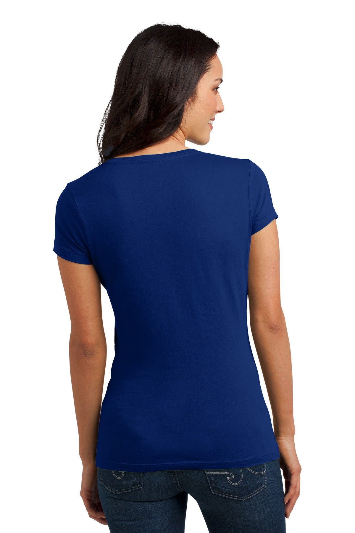 District Juniors Soft Wash V-Neck Tee. DT4501 District