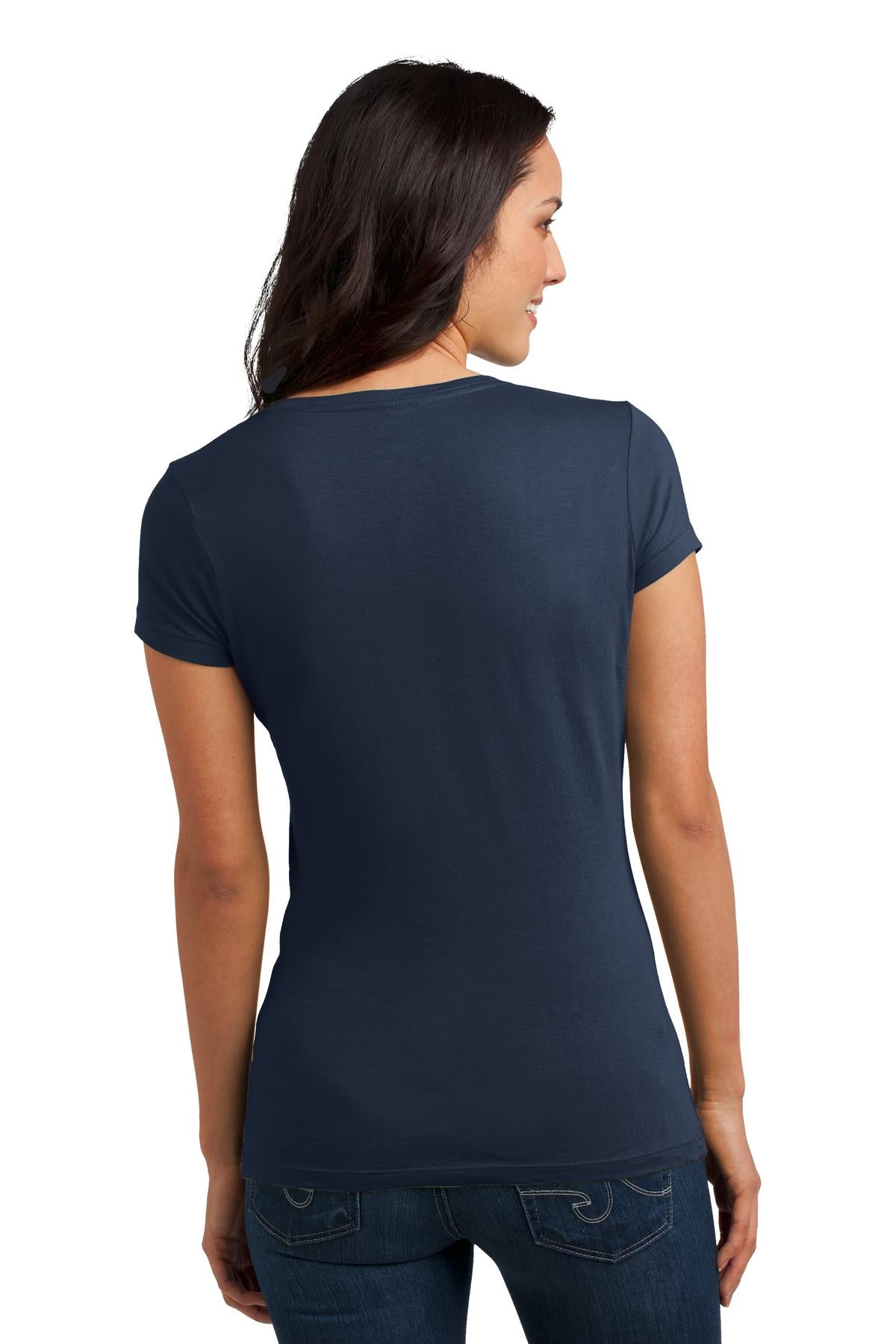 District Juniors Soft Wash V-Neck Tee. DT4501 District