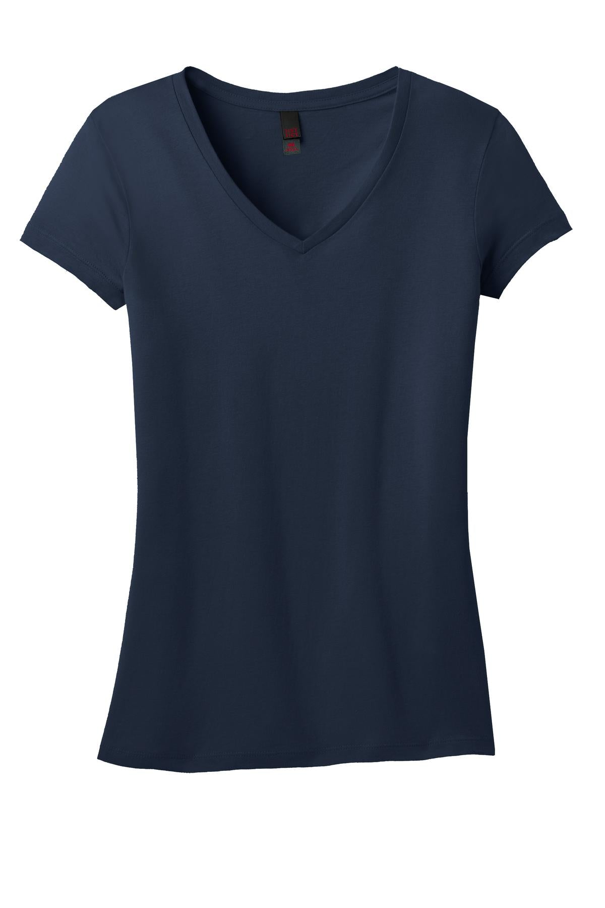 District Juniors Soft Wash V-Neck Tee. DT4501 District