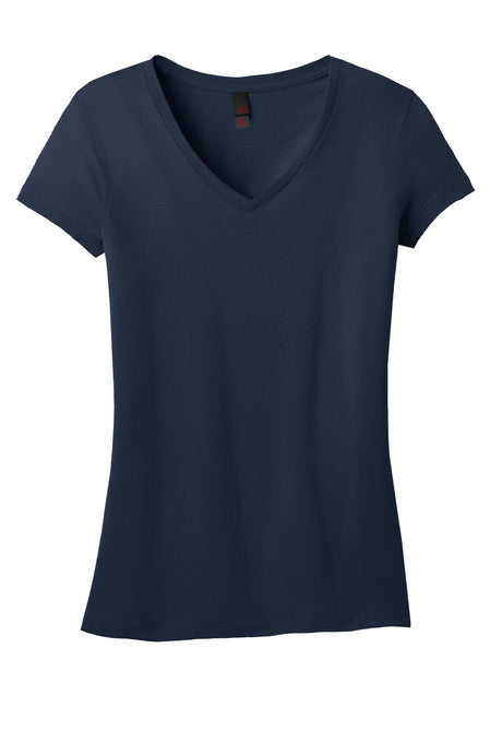 District Juniors Soft Wash V-Neck Tee. DT4501 District