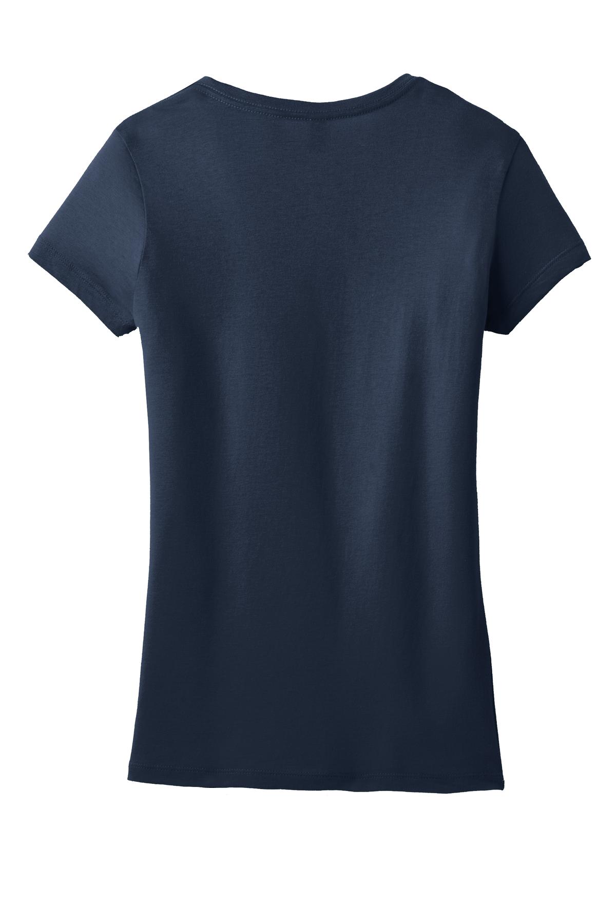 District Juniors Soft Wash V-Neck Tee. DT4501 District
