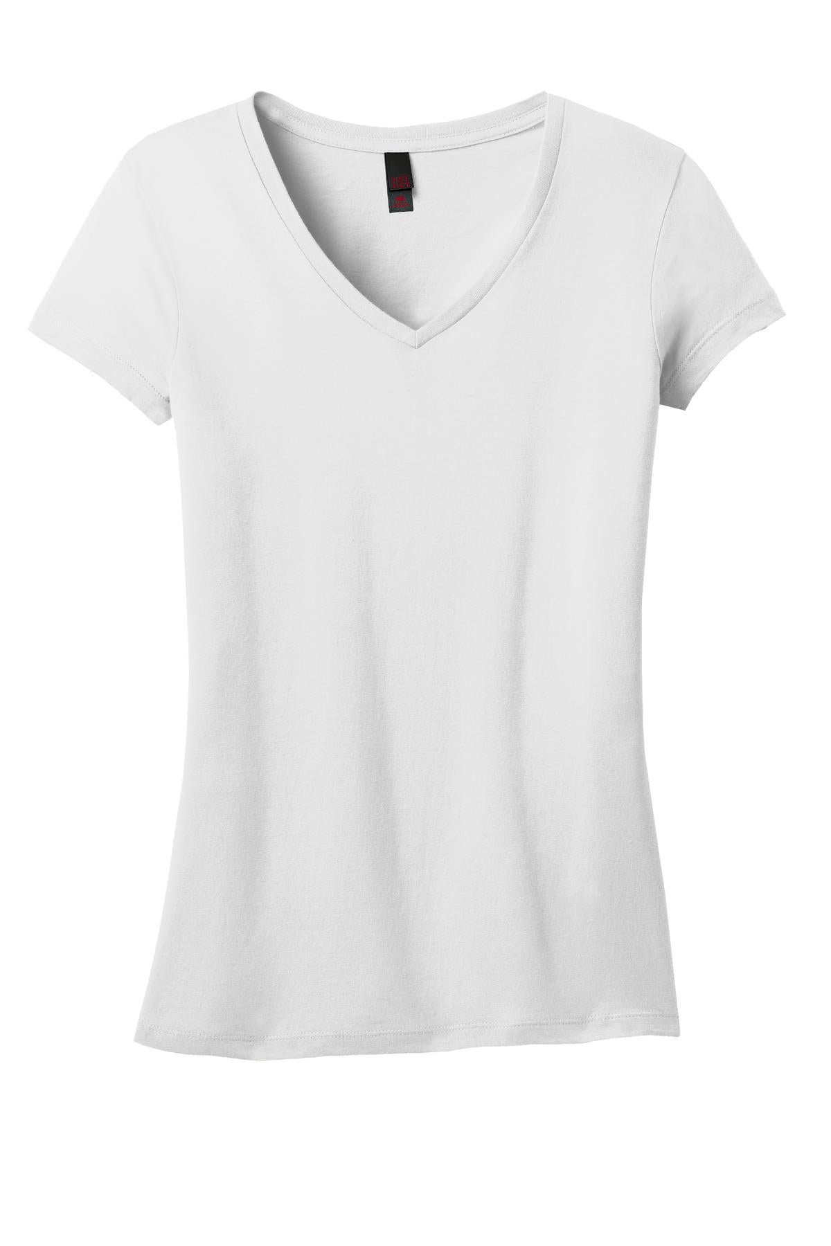 District Juniors Soft Wash V-Neck Tee. DT4501 District