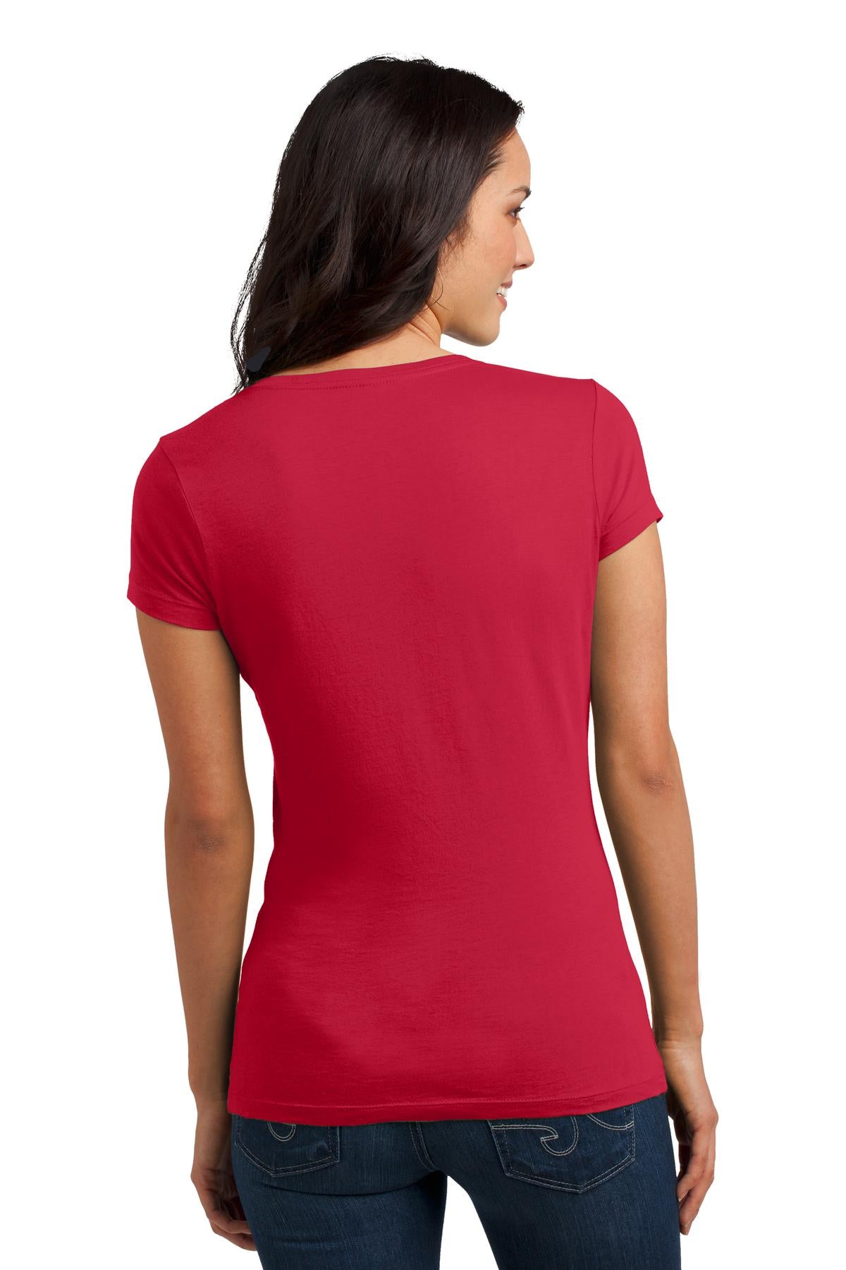 District Juniors Soft Wash V-Neck Tee. DT4501 District