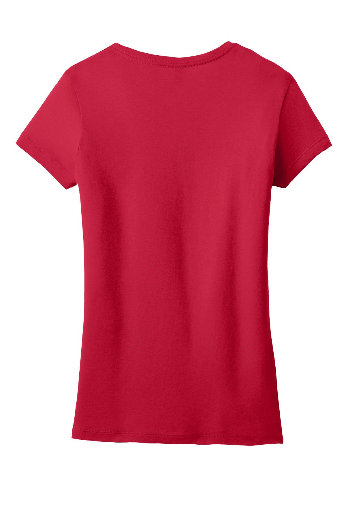 District Juniors Soft Wash V-Neck Tee. DT4501 District