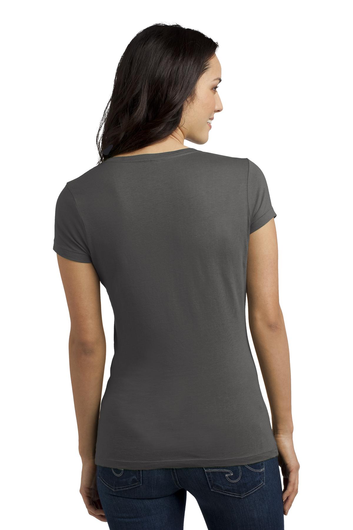 District Juniors Soft Wash V-Neck Tee. DT4501 District
