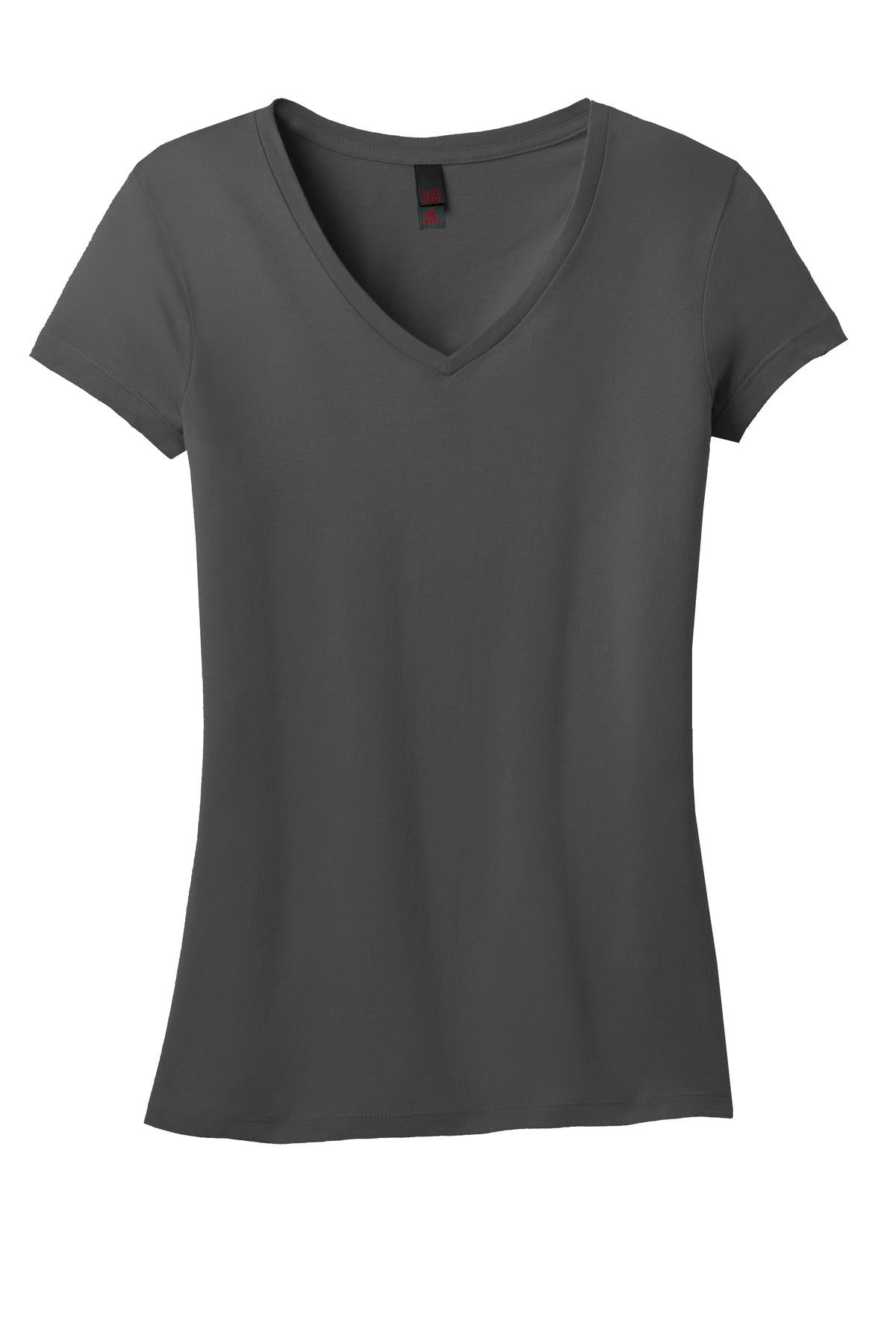 District Juniors Soft Wash V-Neck Tee. DT4501 District