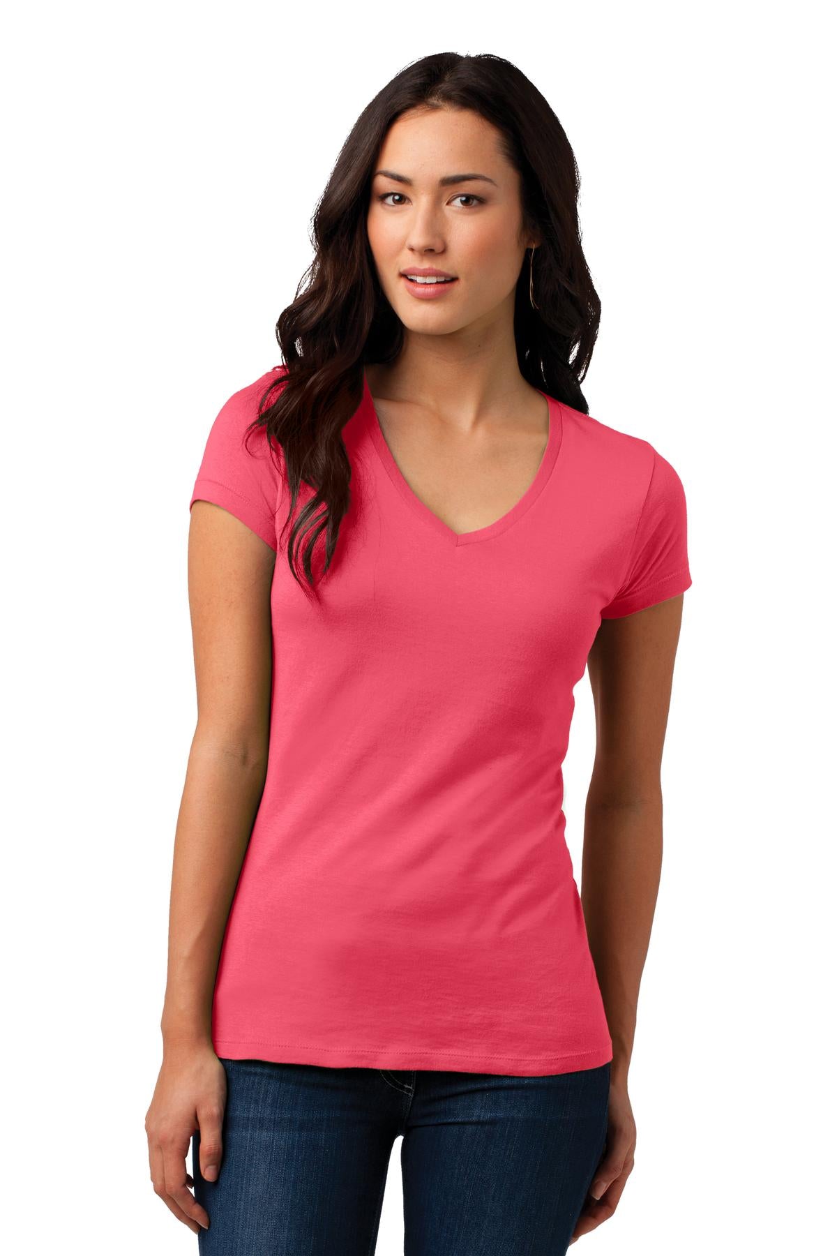 District    Juniors Soft Wash V-Neck Tee