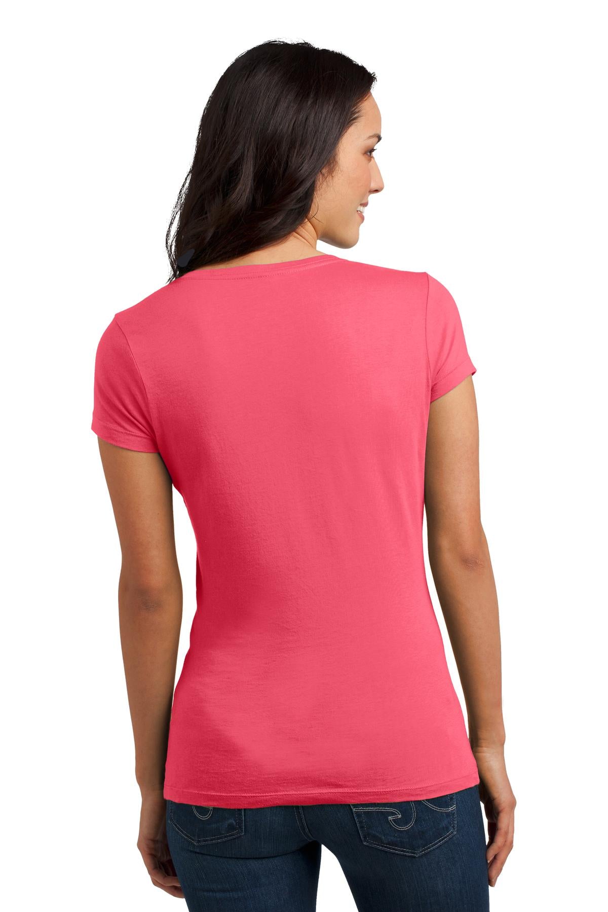 District Juniors Soft Wash V-Neck Tee. DT4501 District