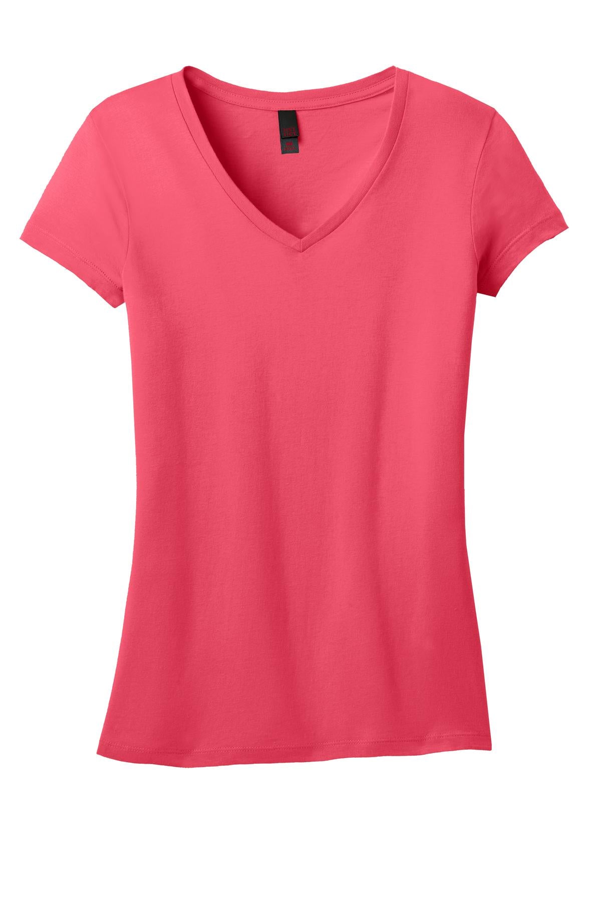 District Juniors Soft Wash V-Neck Tee. DT4501 District