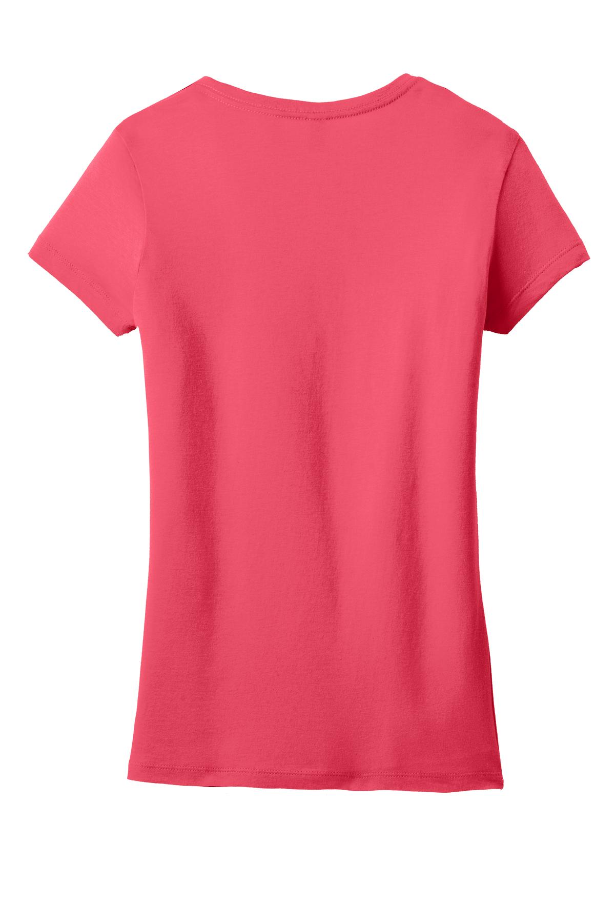 District Juniors Soft Wash V-Neck Tee. DT4501 District