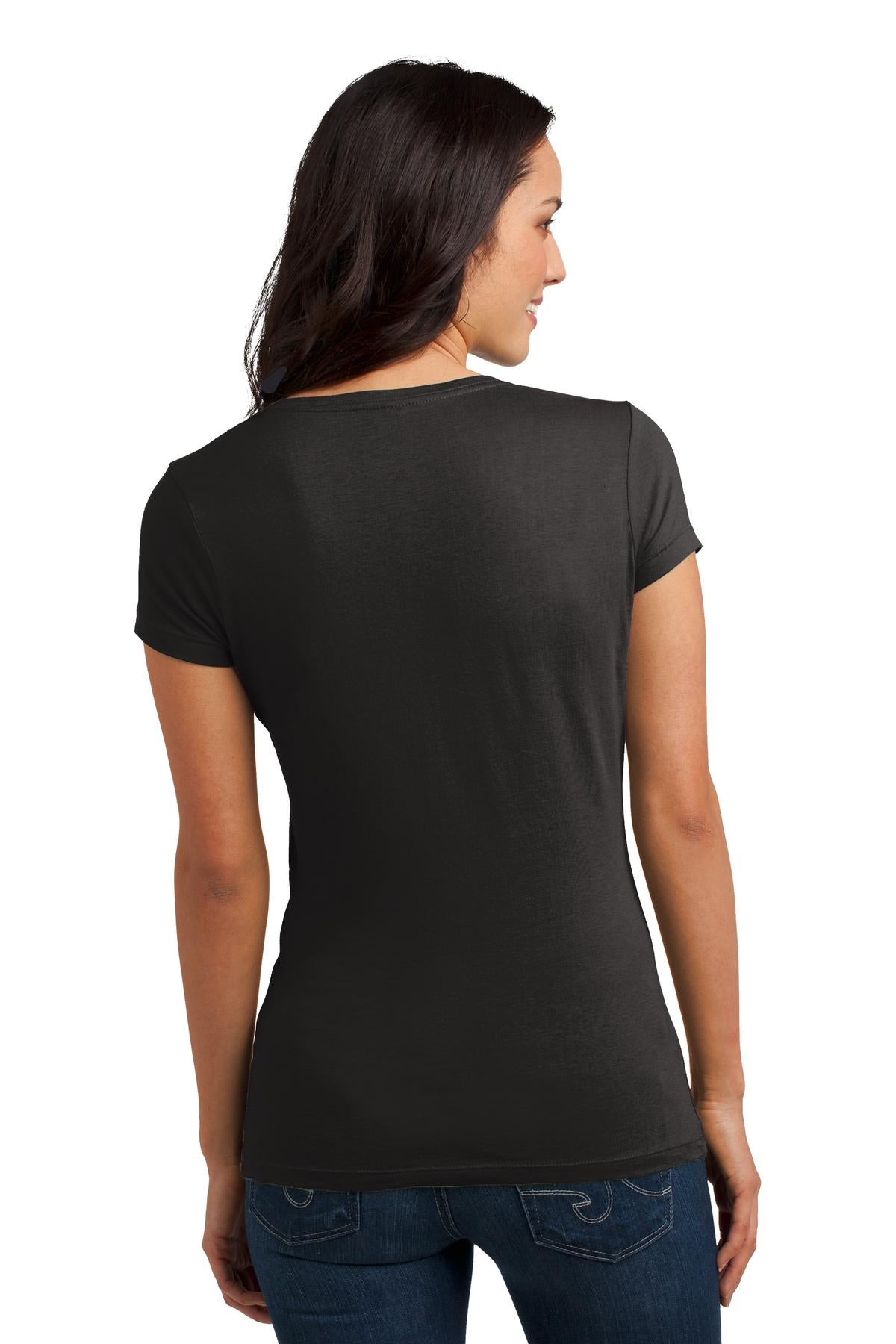 District Juniors Soft Wash V-Neck Tee. DT4501 District