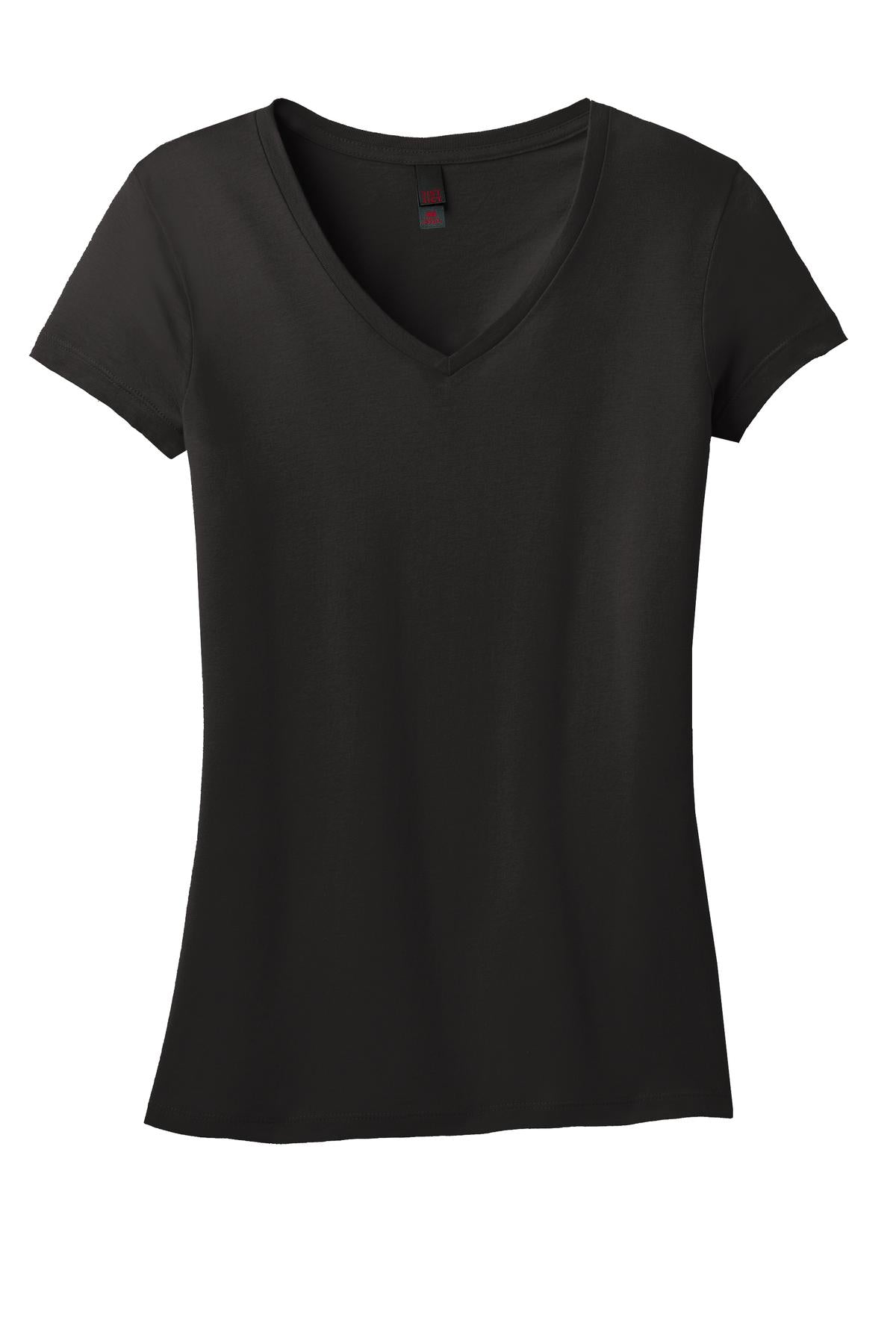 District Juniors Soft Wash V-Neck Tee. DT4501 District