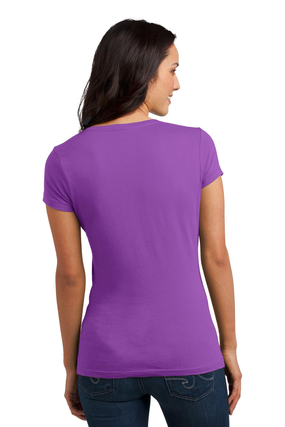 District Juniors Soft Wash V-Neck Tee. DT4501 District