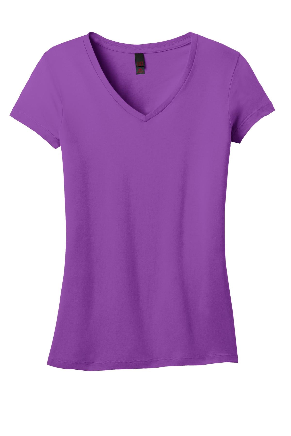 District Juniors Soft Wash V-Neck Tee. DT4501 District
