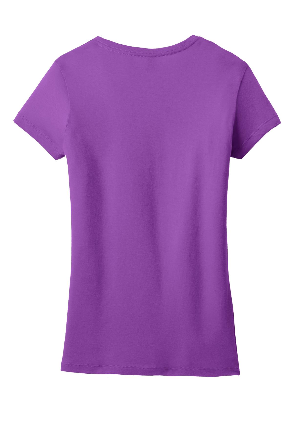 District Juniors Soft Wash V-Neck Tee. DT4501 District
