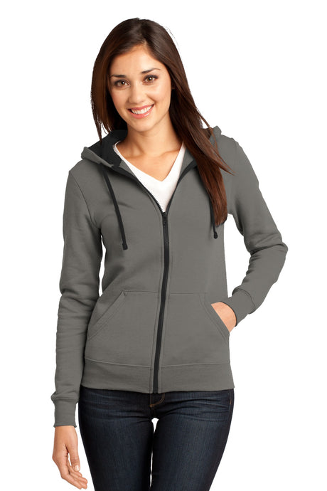 District Juniors The Concert Fleece Full-Zip Hoodie. DT801 District