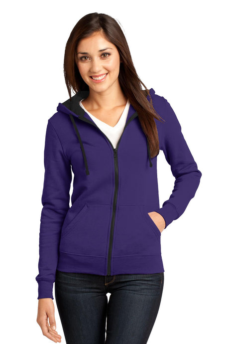 District Juniors The Concert Fleece Full-Zip Hoodie. DT801 District