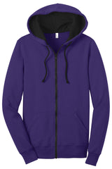District Juniors The Concert Fleece Full-Zip Hoodie. DT801 District