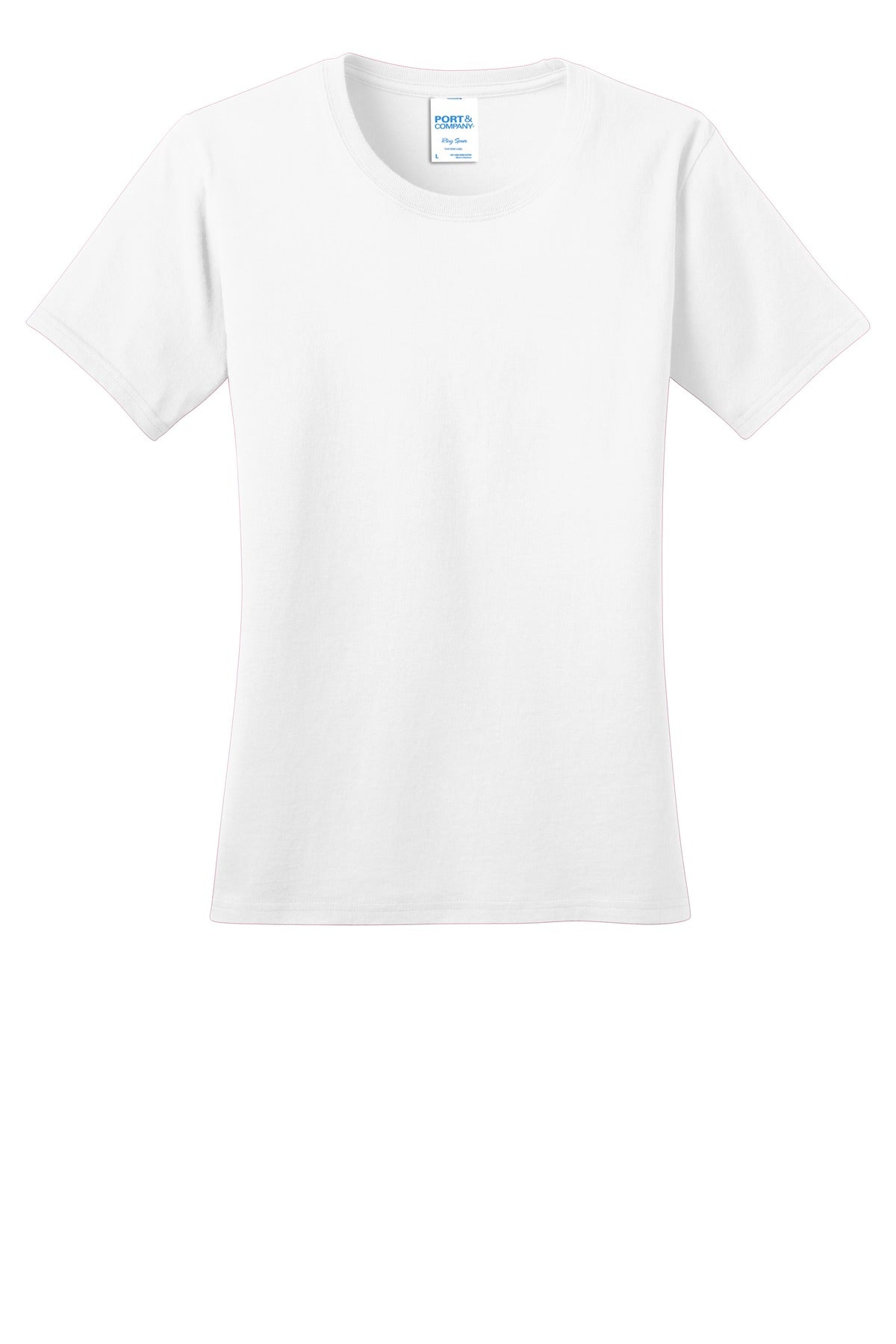 Port & Company Women's Ring Spun Cotton Tee LPC150 Womens Apparel Shirts & Tops
