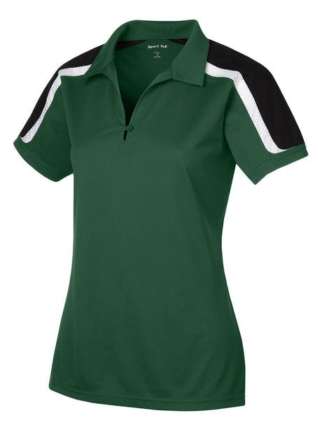 Sport-Tek Women's Tricolor Shoulder Micropique Sport-Wick Polo LST658 Womens Apparel Shirts & Tops