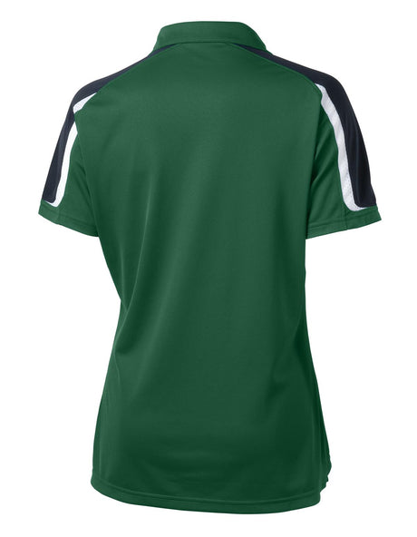 Sport-Tek Women's Tricolor Shoulder Micropique Sport-Wick Polo LST658 Womens Apparel Shirts & Tops