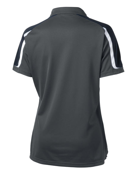Sport-Tek Women's Tricolor Shoulder Micropique Sport-Wick Polo LST658 Womens Apparel Shirts & Tops