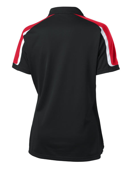Sport-Tek Women's Tricolor Shoulder Micropique Sport-Wick Polo LST658 Womens Apparel Shirts & Tops
