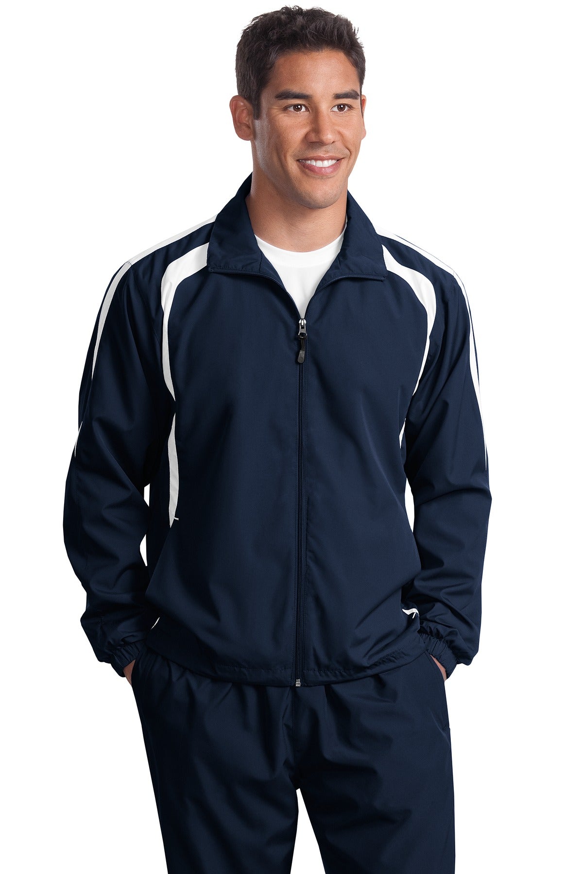 Sport-Tek Men's   Tall Colorblock Raglan Jacket