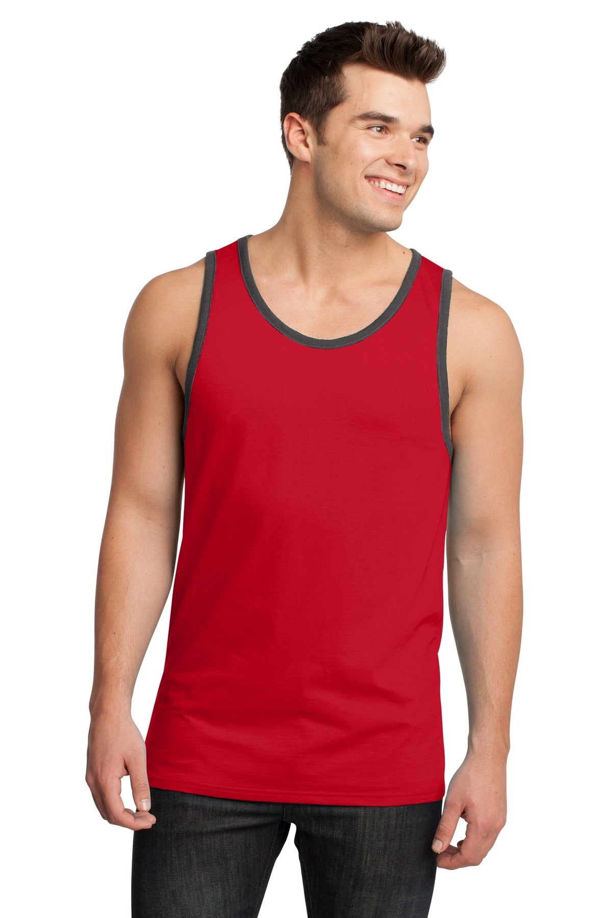 District Youth Cotton Ringer Tank Top DT1500 District