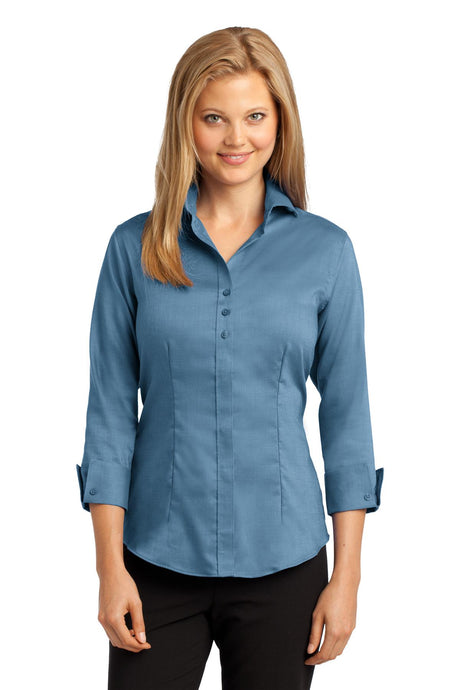 Red House Women's 3/4-Sleeve Nailhead Non-Iron Shirt. RH69 Red House