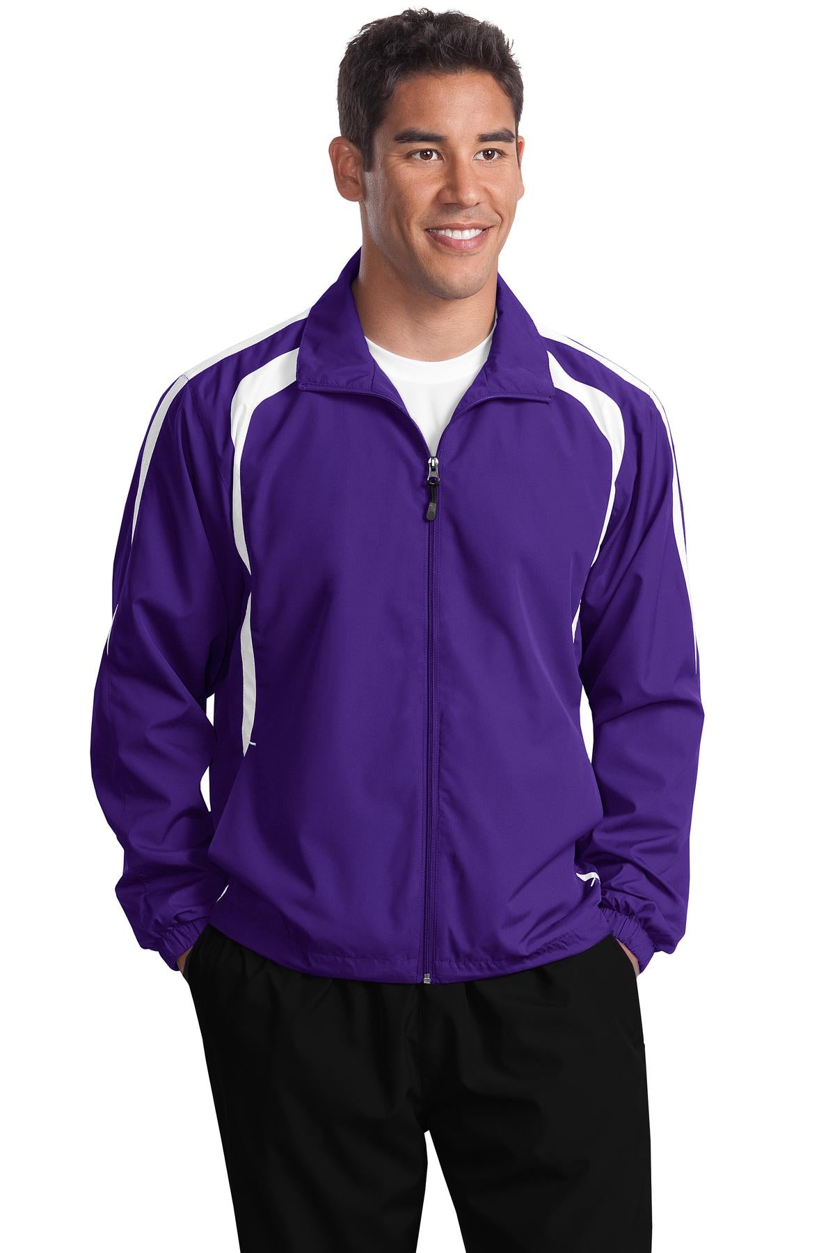 Sport-Tek Men's   Tall Colorblock Raglan Jacket