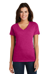 District Women's    Super Slub   V-Neck Tee