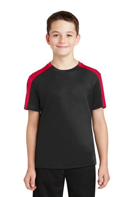 Sport-Tek Youth   PosiCharge   Competitor   Sleeve-Blocked Tee