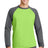 Sport-Tek Men's   Sport-Wick   Raglan Colorblock Fleece Crewneck