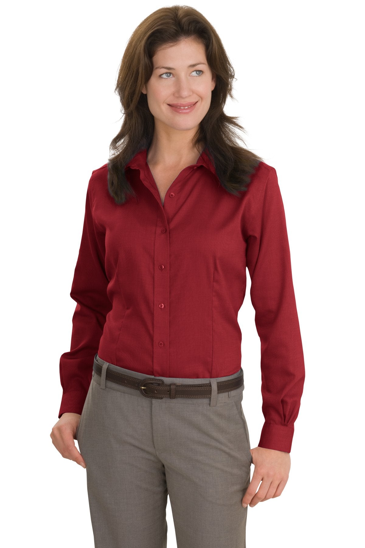 Red House Women's Nailhead Non-Iron Shirt. RH47 Red House