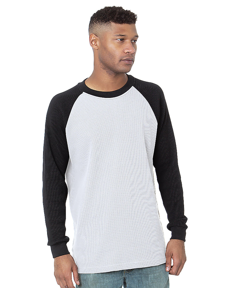 Bayside Heavyweight Waffle Knit Thermal Raglan