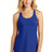 District Women's Made   60/40 Gathered Racerback Tank-1