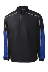 Sport-Tek Men's Piped Colorblock 1/4-Zip Wind Shirt. JST64