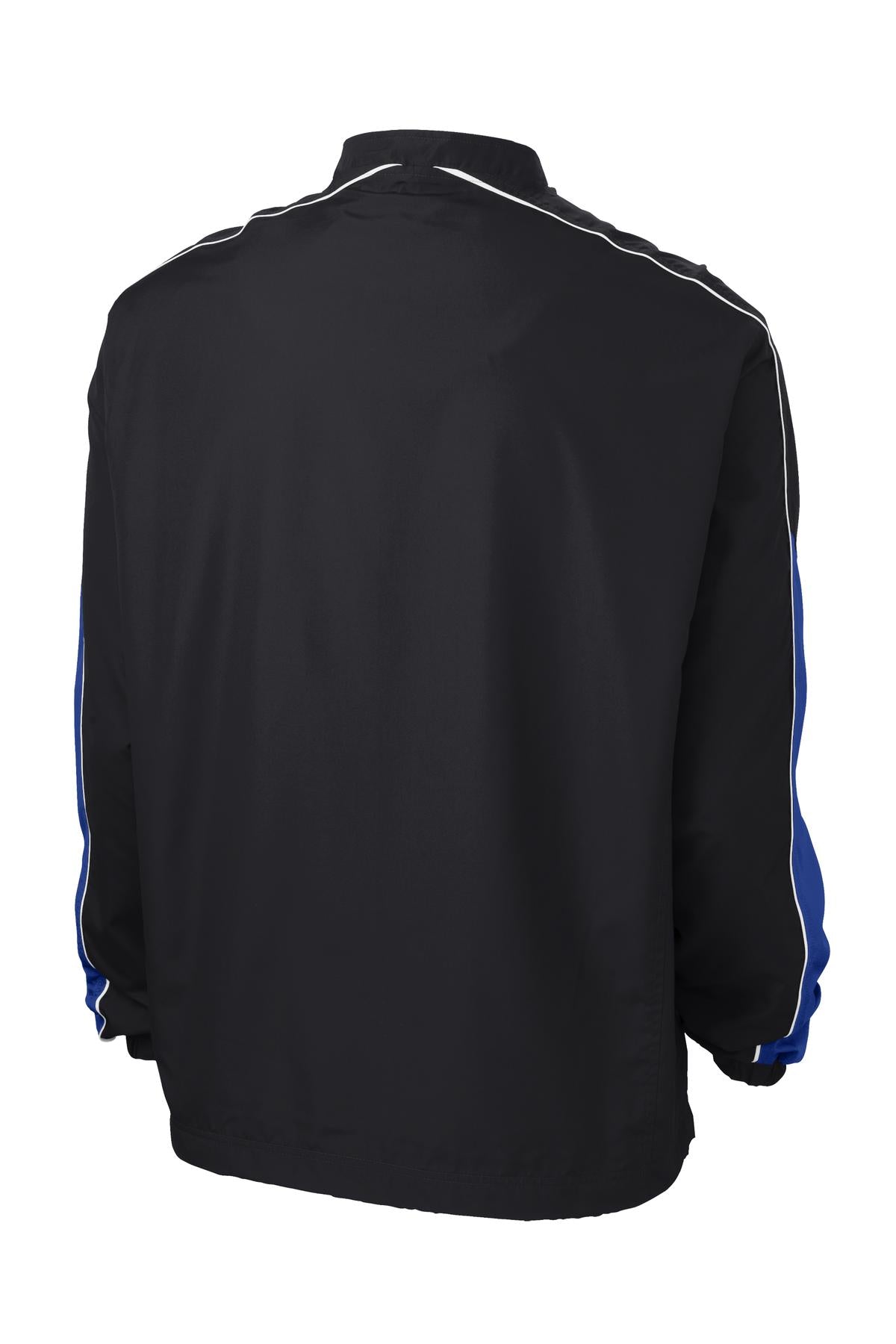 Sport-Tek Men's Piped Colorblock 1/4-Zip Wind Shirt. JST64