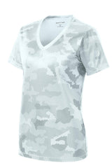 Sport-Tek Women's   CamoHex V-Neck Tee-3